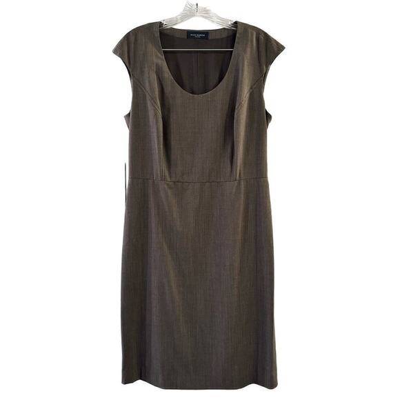 Piazza Sempione Dresses & Skirts - Piazza Sempione Sheath Knee Length  Dress Brown Lined Classic Size 10 Italy Made